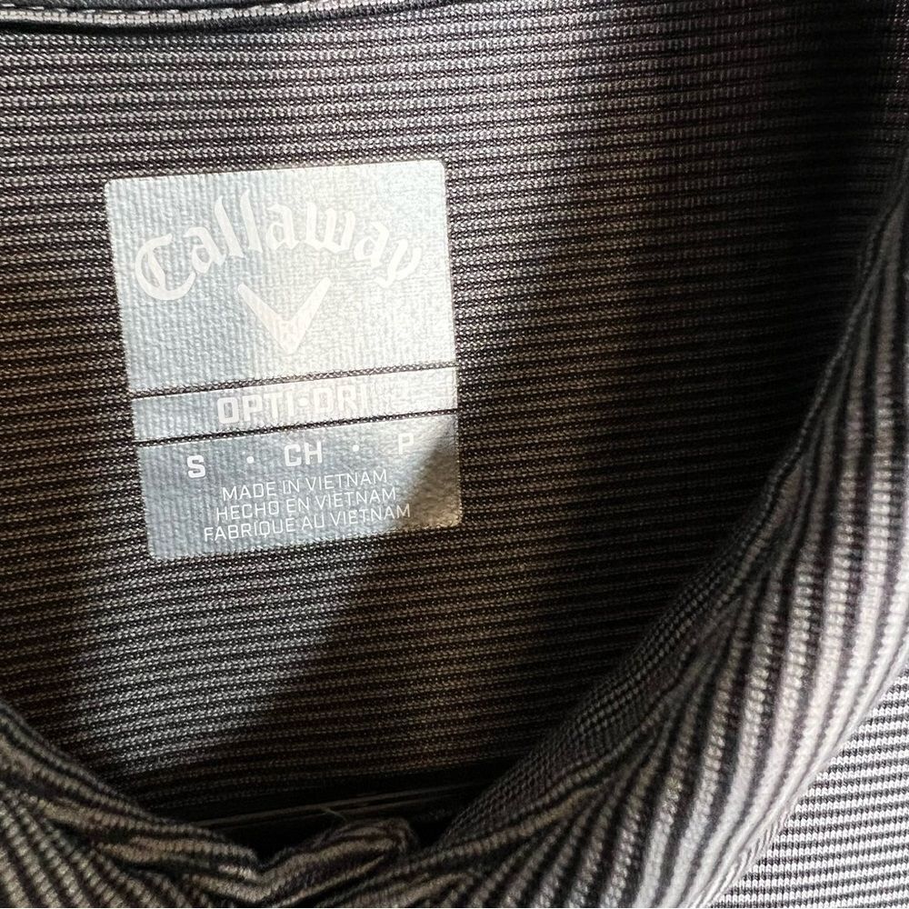 Callaway Opti-Dri Geometric Pattern Button Up Sho… - image 6